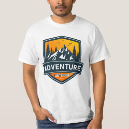 avontuur verkennen de wereld t-shirt