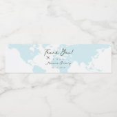 Avontuur wacht, Baby Boy Beer in Vliegtuig Waterfles Etiket (Enkel label)