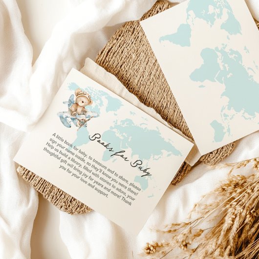 Avontuur wacht, Beer op verzoek vliegtuigboek Informatiekaartje