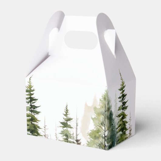 Avontuur wacht bruidsuitstapje in wilde bos bedankdoosjes (Achterkant)