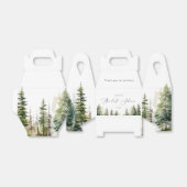 Avontuur wacht bruidsuitstapje in wilde bos bedankdoosjes (Uitgevouwen)