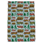 Avontuur wacht: Camper Baby Boy Shower Medium Cadeauzakje (Achterkant)