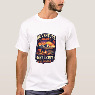 Avontuur Wacht Camping & Berg Grafische T-Shirt