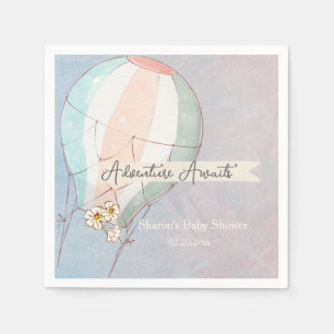 Avontuur wacht Heet Lucht Ballon Servet