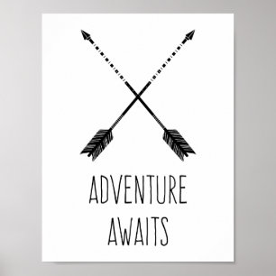 Avontuur Wacht Inspirerend Poster