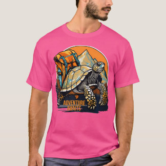 Avontuur wacht is wandelen avonturen is een outdoo t-shirt