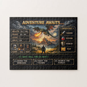 Avontuur wacht: Kies je fantasie-quest Legpuzzel