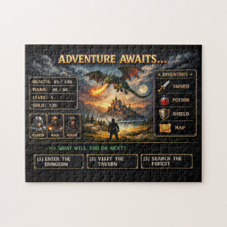 Avontuur wacht: Kies je fantasie-quest Legpuzzel