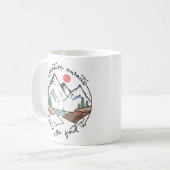Avontuur wacht, laten we het gaan zoeken koffiemok (Voorkant links)