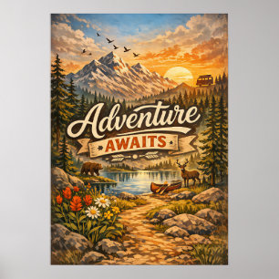Avontuur Wacht Natuur Poster