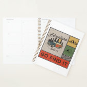 Avontuur wacht om het te vinden Retro Camping Reiz Planner (Display)