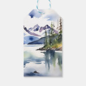 Avontuur wacht op beer cub baby shower gunst cadeaulabel (Achterkant)