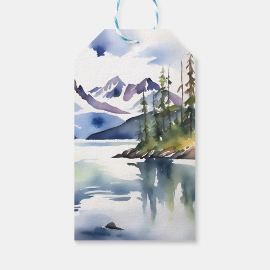 Avontuur wacht op beer cub baby shower gunst cadeaulabel (Achterkant)