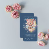 Avontuur wacht op Beer Hete Luchtballon Baby showe Informatiekaartje