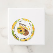 Avontuur wacht op Bruiloft met Landelijke Zonneblo Bedankjes Labels (In situ)