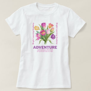 Avontuur wacht op de leraar van de schoolgeest t-shirt