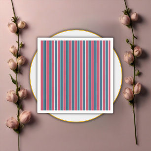 Avontuur wacht op feestelijk blauw roze Baby showe Servet