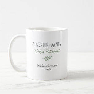 Avontuur wacht op Gepersonaliseerd pensioen Koffiemok