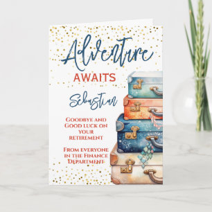 Avontuur wacht op het verlaten van de pensioen kaart