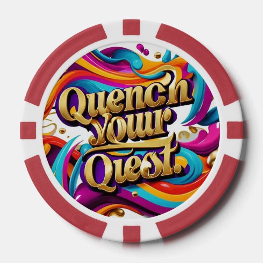 "Avontuur wacht op je" Poker Chips (Voorkant)