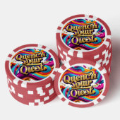 "Avontuur wacht op je" Poker Chips (Opstapeling)