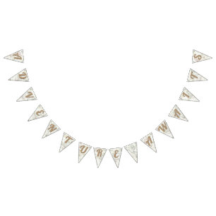 Avontuur wacht op  kaart Reis Baby shower Vlaggetjes