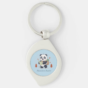 Avontuur wacht op Panda Sleutelhanger