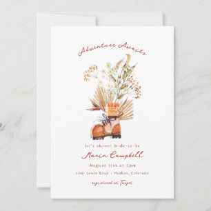 Avontuur wacht op Wandelen Bloem Vrijgezellenfeest Kaart