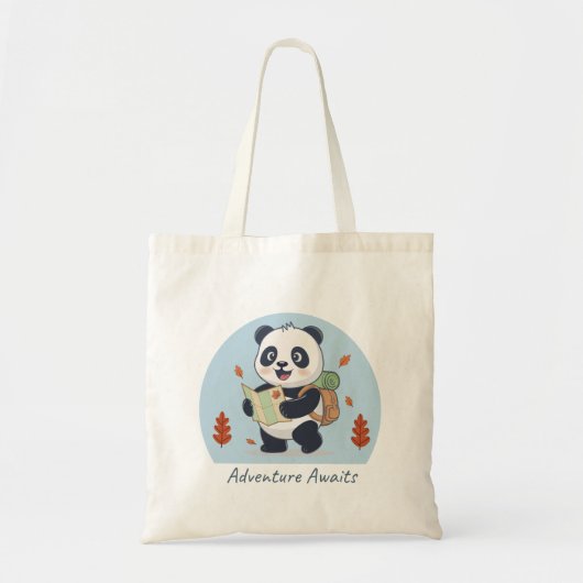 Avontuur Wacht Panda Tote Bag (Voorkant)