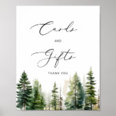 Avontuur wacht pijnbomen kaarten en geschenken poster (Voorkant)