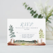 Avontuur Wacht Reactiekaarten RSVP Kaartje (Staand voorkant)