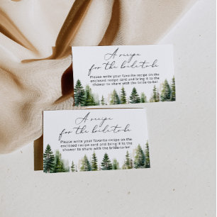 Avontuur wacht rustiek Recept voor de bruid te zij Informatiekaartje