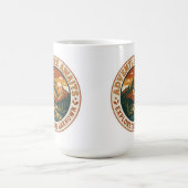Avontuur Wacht Sticker - Nationale Berg Vintage Koffiemok (Center)