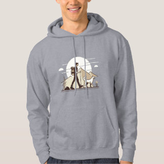 Avontuur wacht - Wandelaar en hond Hoodie