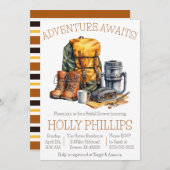 Avontuur wacht! Wandelen, Kamperen, Vrijgezellenfe Kaart (Voorkant / Achterkant)