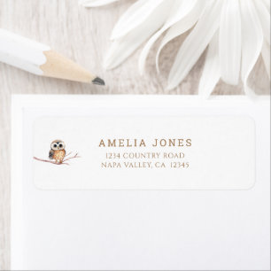 Avontuur wacht Woodland Teddy Bear Adres Etiket