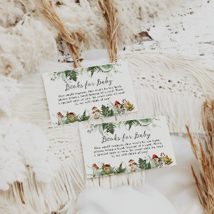 Avontuur Woodland Mushroom Baby Jongen Douche Informatiekaartje