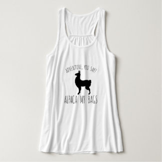 Avontuur, zeg je? Alpaca mijn tassen Tanktop