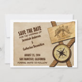  avontuurhuwelijk sparen de Datum uitnodigen Save The Date (Voorkant)