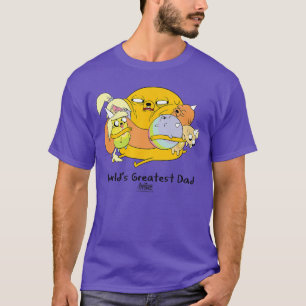 Avontuurlijk Werelds Beste Papa Kleine retro T-shirt