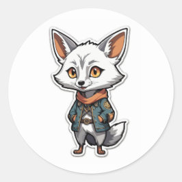 Avontuurlijke Anime Jackal Sticker