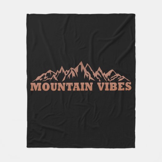 Avontuurlijke buitenbergvibes fleece deken (Voorkant)