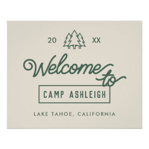 Avontuurlijke Camp Bachelorette Party Perfect Poster