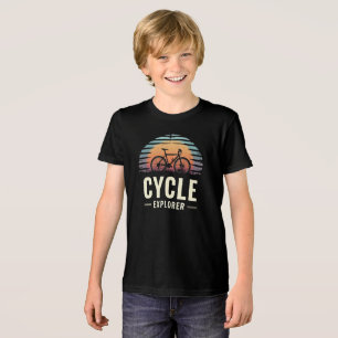Avontuurlijke Cycle Lover Quote "Cycle explorer" Tri-Blend Shirt