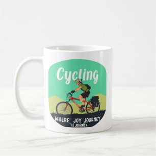 Avontuurlijke fietser "Joy Journey" Koffiemok
