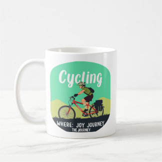 Avontuurlijke fietser "Joy Journey" Koffiemok