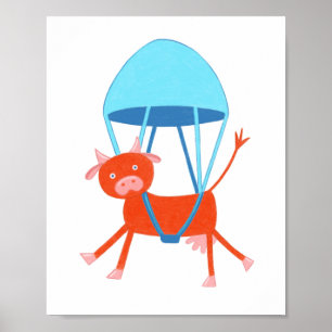 avontuurlijke Koe Poster