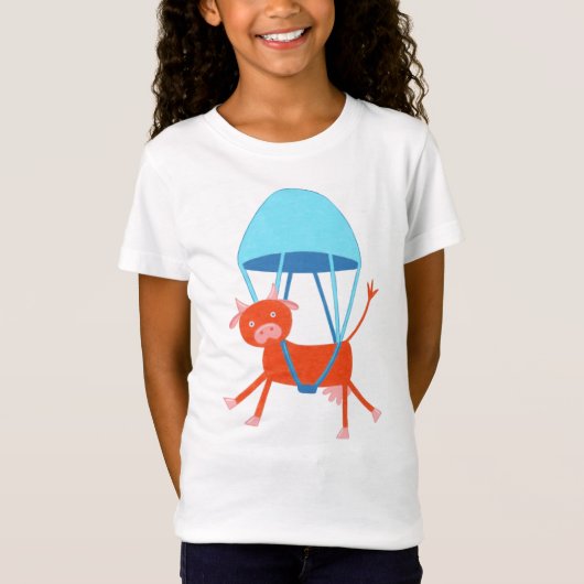 avontuurlijke Koe T-shirt (Voorkant)