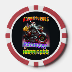 Avontuurlijke levering van geluk poker chips