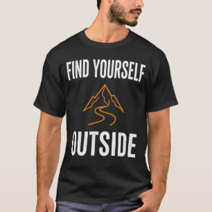 Avontuurlijke motorrijder vind jezelf buiten T-shi T-shirt